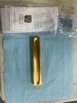 Belwith Keeler B075530-BGB Brushed Brass Cabinet Handle/drawer Pull, 5-1/16". Fixed Price $23.38.