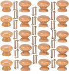 20PCS Unfinished Wood Drawer Knobs Pulls Finished, 33MM Round Mushroom Shape. Fixed Price $14.82.