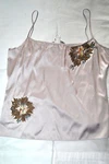 St. John Couture Silk Embroiled Flowers Spaghetti Strap Top Size $325 New W/t. Fixed Price $74.99.