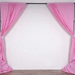 Pink 10 X Ft Polyester Backdrop Curtains Drapes Panels Home Party Decorations. Fixed Price $44.73.