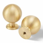 Qogrisun 10-PACK Solid Brass Cabinet Knobs, Round STANDARD-1.1 Inch,. Fixed Price $64.98.
