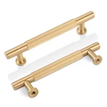 Saliseng 5-PACK Satin Gold Kitchen Cabinet Pulls 3-3/4" Brushed Brass Dresser. Fixed Price $82.16.