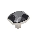 X Carrione 1-5/8 Inch 41MM Length Marble Black/polished Nickel Cabinet Knob. Fixed Price $41.99.
