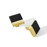 Kcmwsy 2 Pack Black And Knobs Cabinet Pulls Kitchen Square, Gold. Fixed Price $13.29.