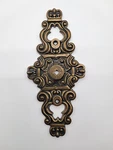 Vintage Hyer Ornate Brass Cabinet Door / Drawer Backplate Hollywood Regency 2966. Fixed Price $19.95.