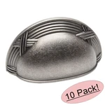 *10 Pack* Cosmas Cabinet Hardware Weathered Nickel Handle Cup Pulls #9461WN. Fixed Price $28.92.