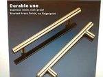 Goldenwarm 15 Pack Drawer Handles Brushed Brass Kitchen Cabinet Pulls 5IN Center. Fixed Price $34.95.