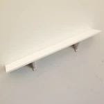 12" X White Wall Shelf Easy No Hole Nail Install 3M Command Adhesive Strips. Fixed Price $11.95.