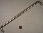 Hafele #116.09.671 Wire Pull, Steel, Satin Nickel-plated, M4 X 288MM Centers. Fixed Price $14.95.