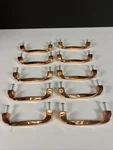 10X 4.25 Hickory Hardware Twist Cabinet Pulls Copper Holes 3.75 Ctc. Fixed Price $29.95.