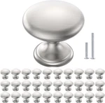 Pozean Cabinet Knobs Brushed Nickel 30 Pack Handles Drawer Solid. Fixed Price $43.80.
