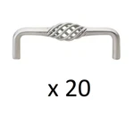 *20* Gliderite 3-3/4 In. Center-to-center Satin Nickel Birdcage Cabinet Pull. Fixed Price $29.99.