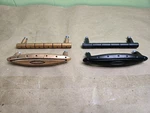 4 Oiled Bronze Pulls Cabinet Dresser Hardware Lines And Dots. Fixed Price $8.00.