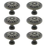 Antrader Pull Handle Metal Flower Shape Cabinet Drawer Door Knob Bronze Tone .... Fixed Price $14.45.