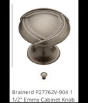 Brainerd Emmy 1.5-IN Heirloom Silver Round Traditional Cabinet Knob. Fixed Price $10.00.