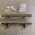 (2) Laurey 23319 3" Kama Square Pull, Rust. Fixed Price $19.98.