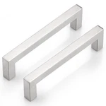 Probrico 50 Pack Satin Nickel Stainless Steel Square Bar Kitchen Cupboard. Fixed Price $102.36.