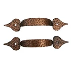 Lot Of 2 New Amerock Colonial Hammered Antique Copper Pull BP3401-AC Cc 1/4. Fixed Price $8.00.