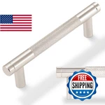 Povefonk 10-PACK 3-3/4" Brushed Satin Nickel Knurled Cabinet Handles Pulls. Fixed Price $57.62.