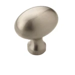 10-PACK Vaile 3/8 In. 35MM Modern Satin Nickel Oval Cabinet Knobs. Fixed Price $23.84.