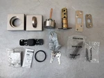 Kwikset Contemporary Halifax Deadbolt Single Cylinder Satin Nickel 91580-001. Fixed Price $19.99.
