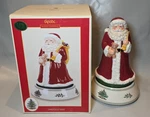 Vtg Spode Christmas Tree Santa Claus 11" Tall Musical Figurine Holiday Display. Fixed Price $29.99.