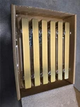 = Origin 21 Cabinet Pulls 5-1/16" Vero Ct CAB-128-329-BG-6P Brushed Gold. Fixed Price $26.99.