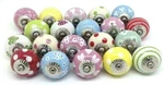 5 10 Ceramic Door Cupboard Knobs Lot Handle Drawer Wardrobe Porcelain Brass Pull. Fixed Price $42.99.