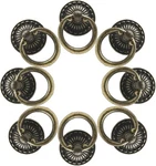 Murtenze 12 Pieces Antique Drawer Ring Pulls, Vintage Bronze, Round. Fixed Price $20.41.