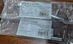 Lot Of 2 Allen + Roth 3" Center 5-3/5" Bar Cabinet Pull Chrome 0059609. Fixed Price $8.95.