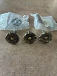 Set Of 5 Classic Antique Bronze Swirl Design Cabinet Or Drawer Knobs. Fixed Price $20.00.