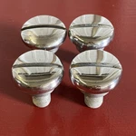 1930 40'S Large Round Chrome Bolt Lot (4) Antique Car Hardware Finishing Trim. Fixed Price $24.99.