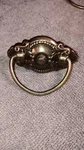 Classic Single Post Ornate Ring Pulls, Antique Brass With 1 Inch Center. Fixed Price $8.00.
