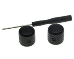 Kaish Set Of 2 Black Metal Guitar Dome Knobs Bass With Screw. Fixed Price $14.76.