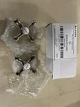 Signature Hardware SH412556 Large Metal Porcelain Cross Handles - Pair Of. Fixed Price $37.15.
