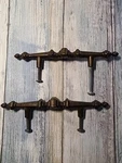 Two Vintage Brass Drawer Pulls Long. Kbc. N2167. Fixed Price $20.00.
