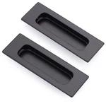 Lpraer 2 Pack Flush Pulls For Sliding Doors 4.75"X1.6" Matte Black Stainless .... Fixed Price $14.37.
