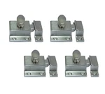 Qcaa 4PACK Large Oval Turn Cabinet Latch,solid Brass 2",BRUSHED Satin Nickel. Fixed Price $50.00.