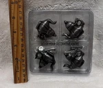 Set 4 Metal Drawer Cabinet Knob Pull Handle Art Tea Pot Coffee Kettle. Fixed Price $15.95.