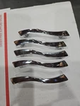 Mid Century Modern Drawer Pulls 3" Bore Ajax Bowtie Chrome Set Of 5. Fixed Price $29.95.