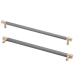 Linkaa Grey Gold Knurled Cabinet Handles Kitchen Bedroom Drawer Pulls Gol.... Fixed Price $72.03.