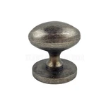 Metal Oval Cabinet Drawer Pull Knob Round Base Antique Brushed Silver. Fixed Price $14.95.