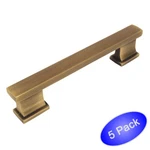 *5 Pack* Cosmas Cabinet Hardware Brushed Antique Brass Handle Pull #702-5BAB. Fixed Price $31.08.