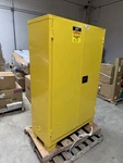 Jamco FS45YP Hazardous Material Storage Cabinet 45GAL 43" X 18" 70" Self Close. Fixed Price $425.00.