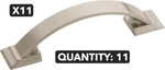 New 11-PACK Lot Amerock Candler Cabinet Pull Satin Nickel 3" Cc BP29349G10. Fixed Price $29.24.