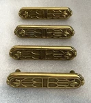 Vintage Art Deco Keeler Brass Dresser Drawer Pulls Handles 4" Kbc Set Of. Fixed Price $123.75.