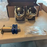 Emtek 8121PUS3 Providence Door Set Round Brass Knobs Passage Polished. Fixed Price $73.10.