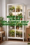 Strong Milsbo Tall Acrylic Replacement Shelf 26"X13.25"X1/4" Thick. Fixed Price $33.99.