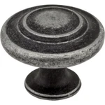 (10)-ELEMENTS Arcadia 1-5/16" Dia. Distressed Antique Silver Round Cabinet Knob. Fixed Price $51.89.