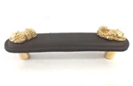 Vicenza Designs K1156 Pollino Koi 4 Pull Brown Leather Polished Gold $113. Fixed Price $44.00.